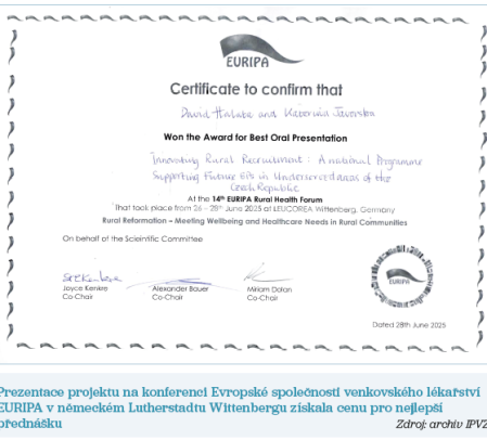 Cena pro&nbsp;nejlepší přednášku