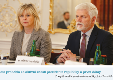 Debata proběhla za&nbsp;aktivní účasti prezidenta republiky a&nbsp;první dámy Zdroj: Kancelář prezidenta republiky, foto: Tomáš Fongus