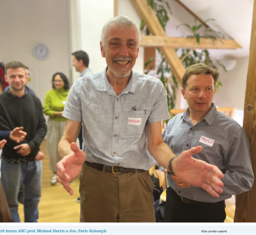 Lektoři kurzu ABC prof. Michael Harris a&nbsp;doc. Pavlo Kolesnyk