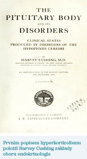 Prvním popisem hyperkortizolismu položil Harvey Cushing základy oboru endokrinologie